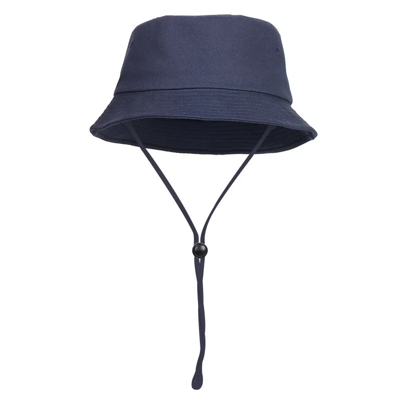 Lady Big Size Bucket Hats Women Pure Cotton Sun Cap Male Panama Hat Men Plus Size