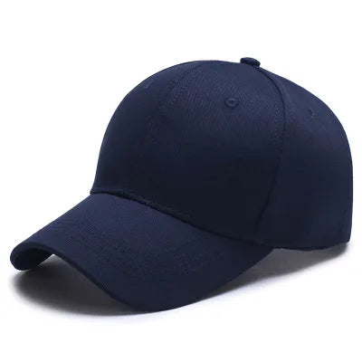 Unisex 100% Cotton Cap High Quality Solid Simple Color Hard Top Baseball Cap Men Women