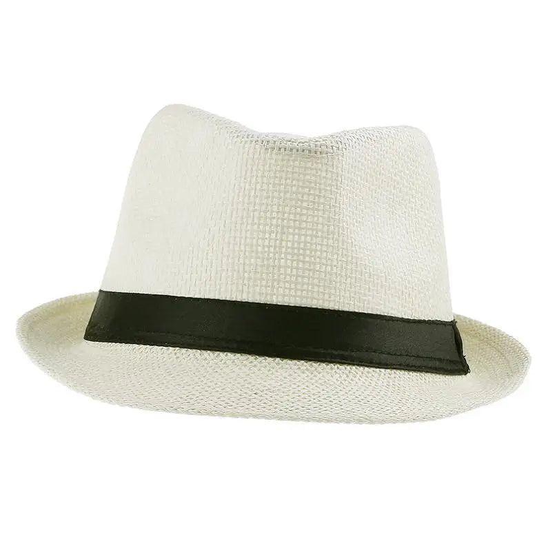 Women Men Fashion Summer Casual Trendy Beach Sun Straw Panama Jazz Hat