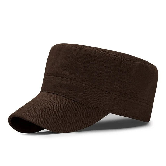 Big Head Man Large Size Pure Cotton Army Flat Cap