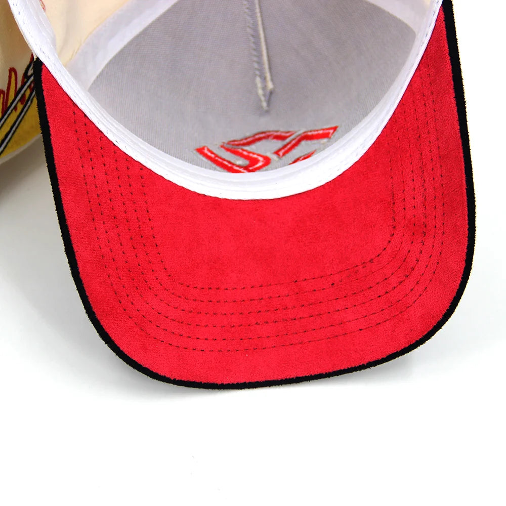 Wholesale 100% Cotton Twill 5 Panel Snapback Caps Two Color