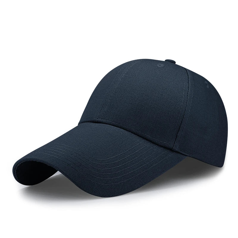 14cm Long Visor Large Head Man Big Size Causal Peaked Hats