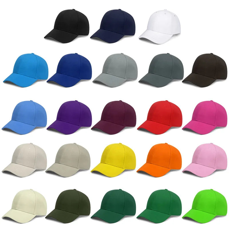 Men's Women's Sporty Twill 100% Cotton Baseball Cap