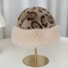 Factory Direct Wholesale Retro Leopard Print Plush Fur Hat