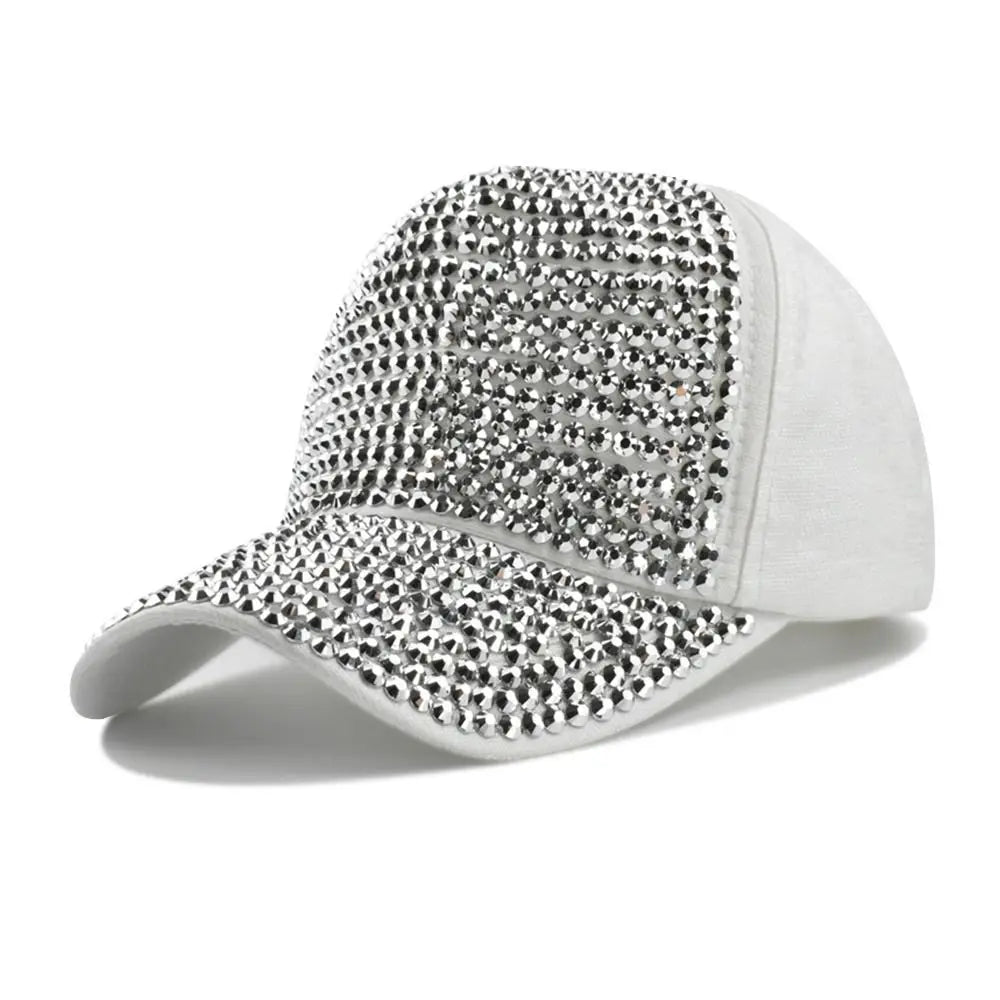 Fashion Luxury Vintage Sunscreen Hats Rhinestones Baseball Caps