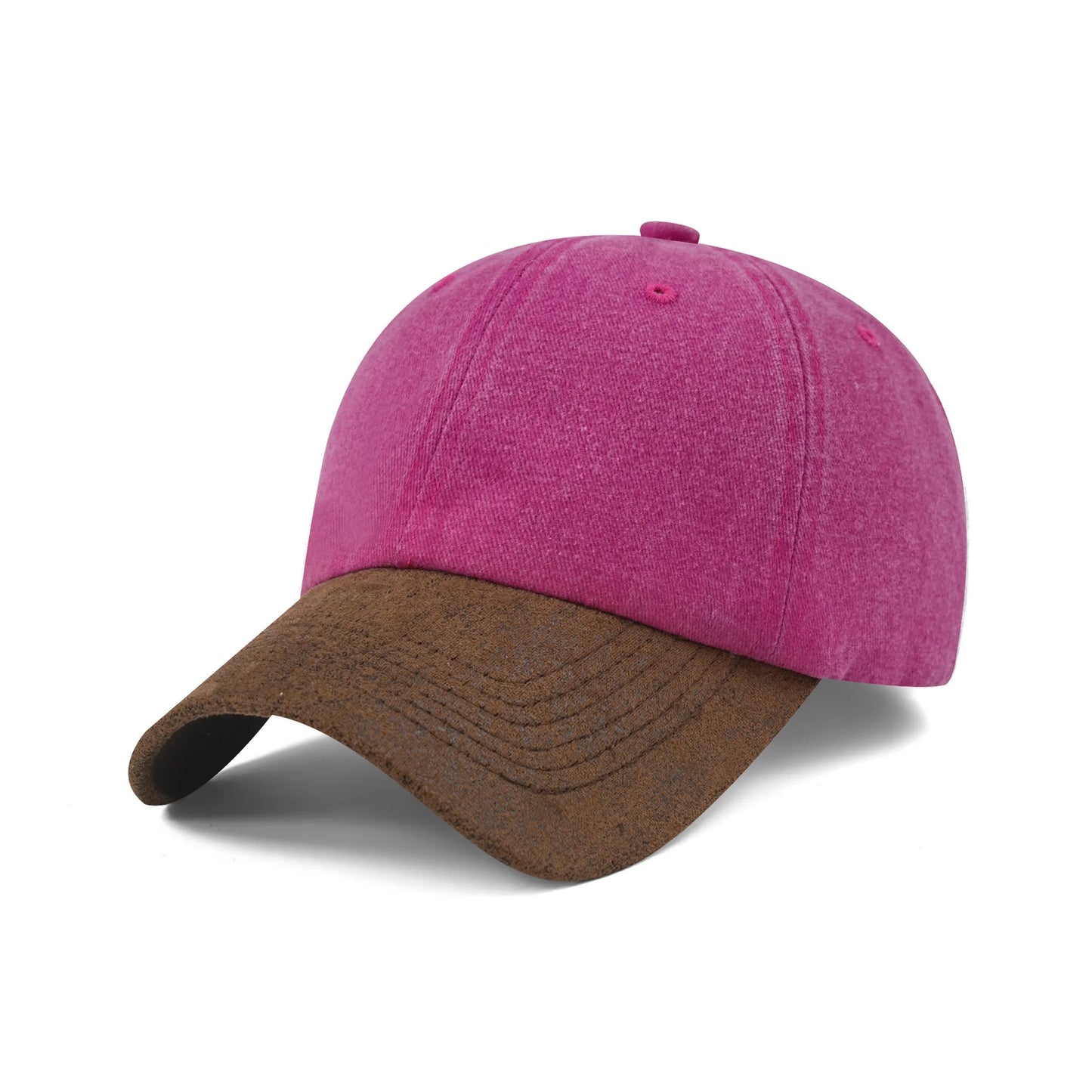 Washed Cotton Patchwork Baseball Cap