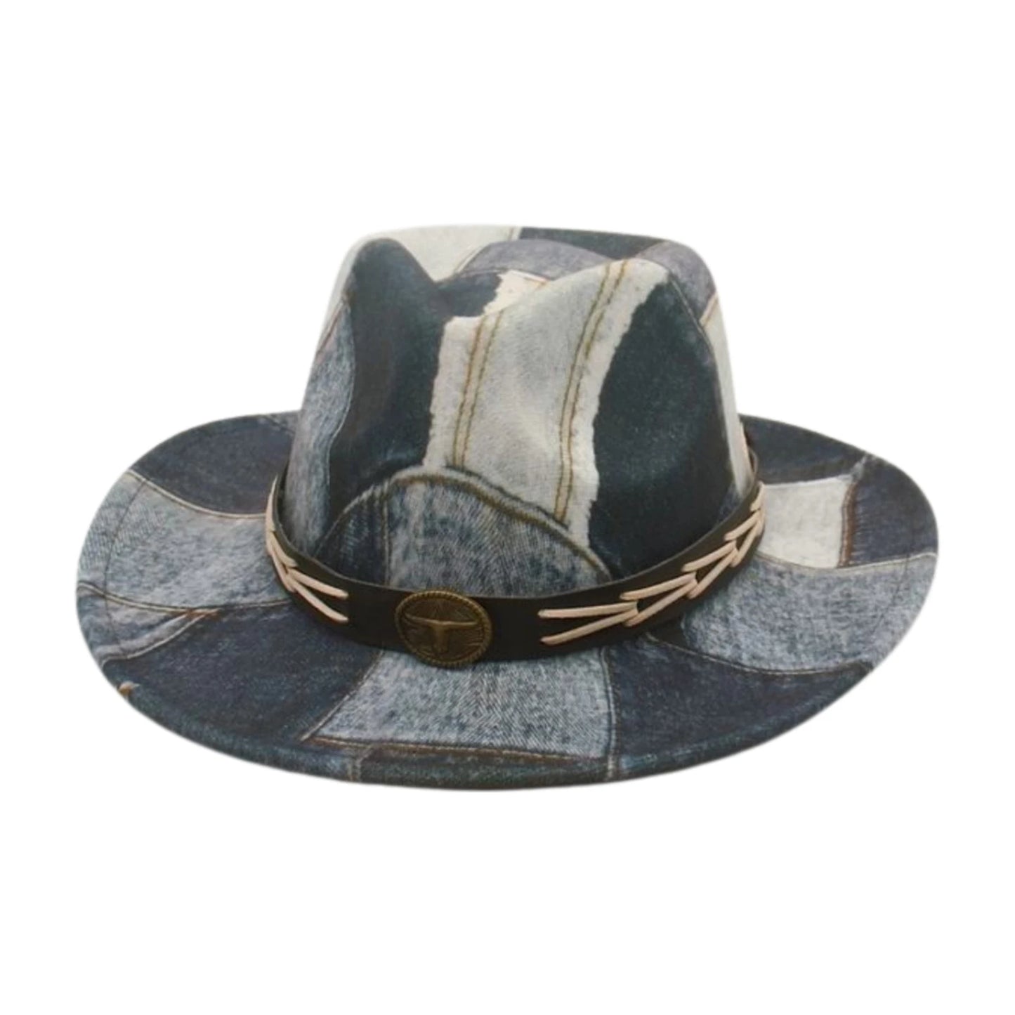 Jean Print Cowgirl Hat For Women Men