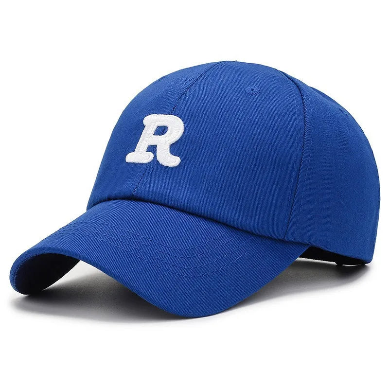 Letter Print Summer Slimming and Face Small Big Head Circumference Duckbill Cap Versatile Soft Top Baseball Hat