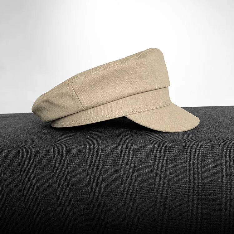 2025 Men's Nautical Peaked Cap - Vintage Flat Top Beret