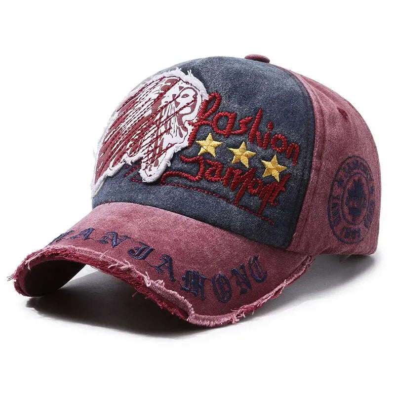 Four Seasons New Baseball Cap Retro Distressed Casual