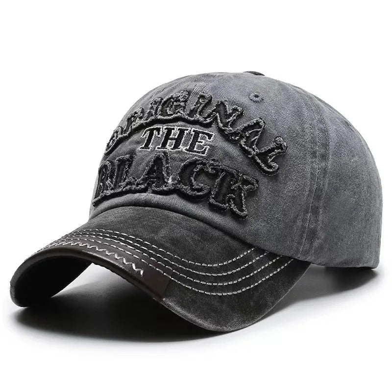 Hat Men's Washed Denim Cap Korean Version Outdoor