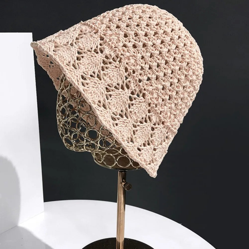 New Hollow Fisherman Hat Fold Breathable Bucket Hat