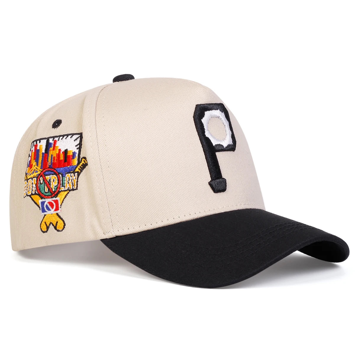 Unisex Personalized P Letter Embroidery Baseball Caps Spring Autumn