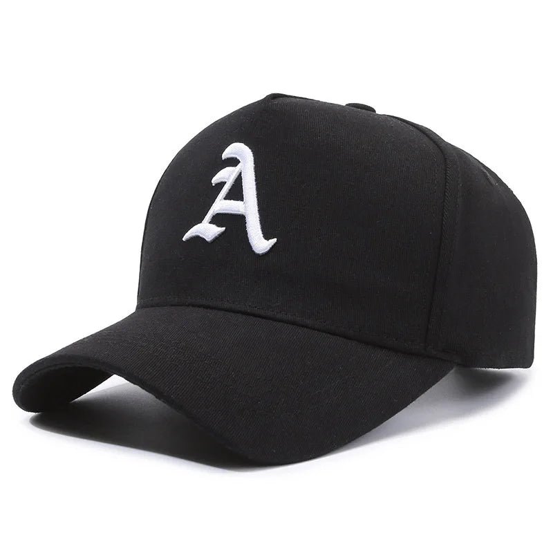 Summer Men Baseball Cap Letter A Embroidery Outdoor Snapback Hat