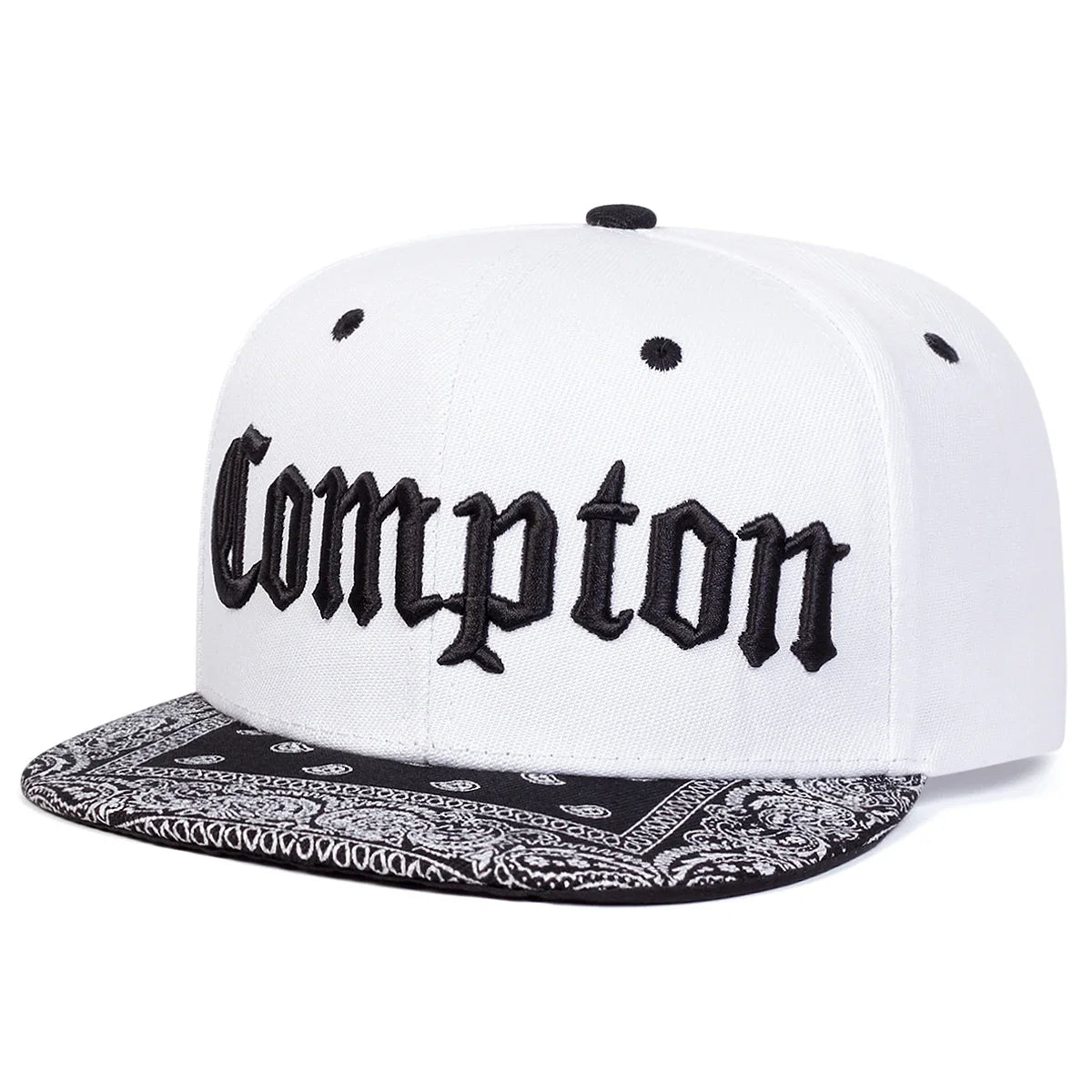 Unisex Compton Letter Embroidery Baseball Hats Spring Autumn
