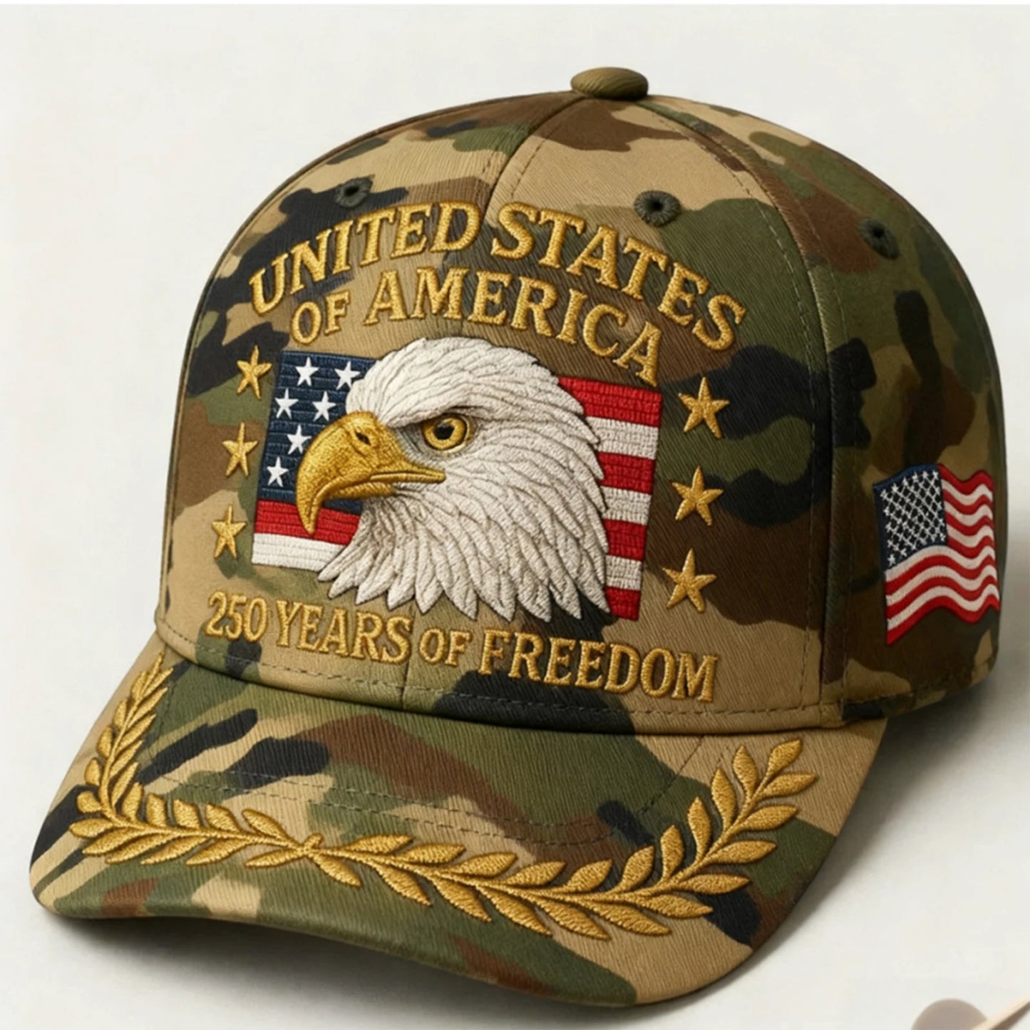 US 250th Anniversary Cap Patriotic Baseball Cap US 250th Anniversary Tribute Hat