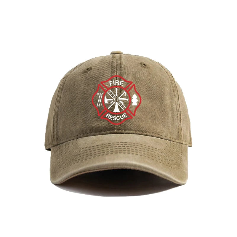 Fire Rescue Baseball Cap Women Men