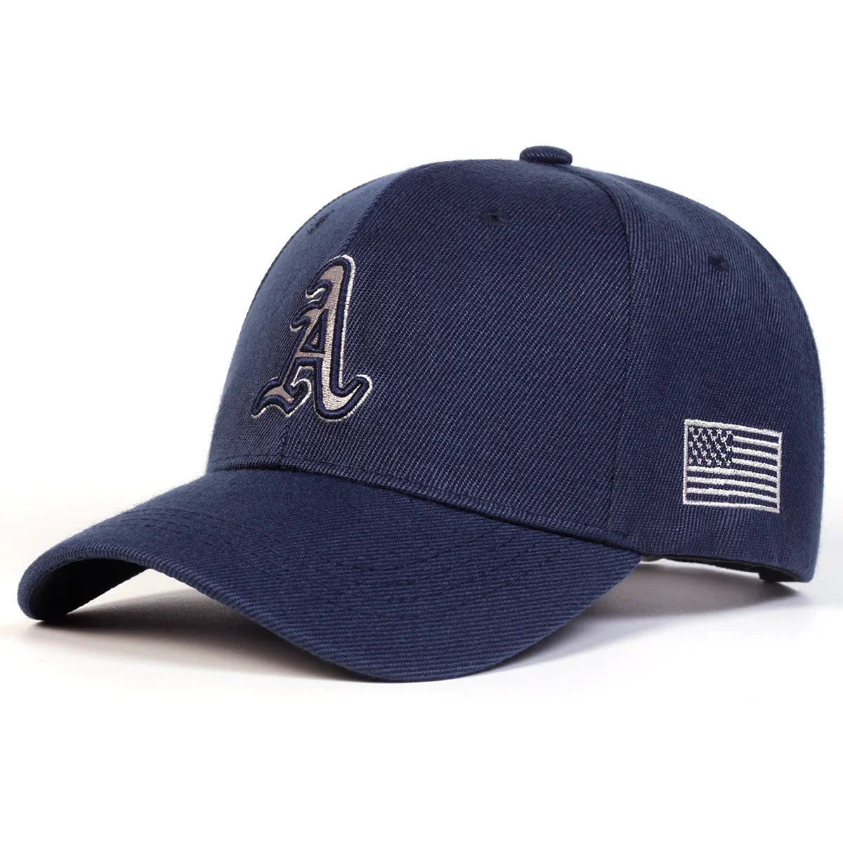 Unisex A Letter Embroidery Side American Flag Baseball Cap Spring Autumn Outdoor