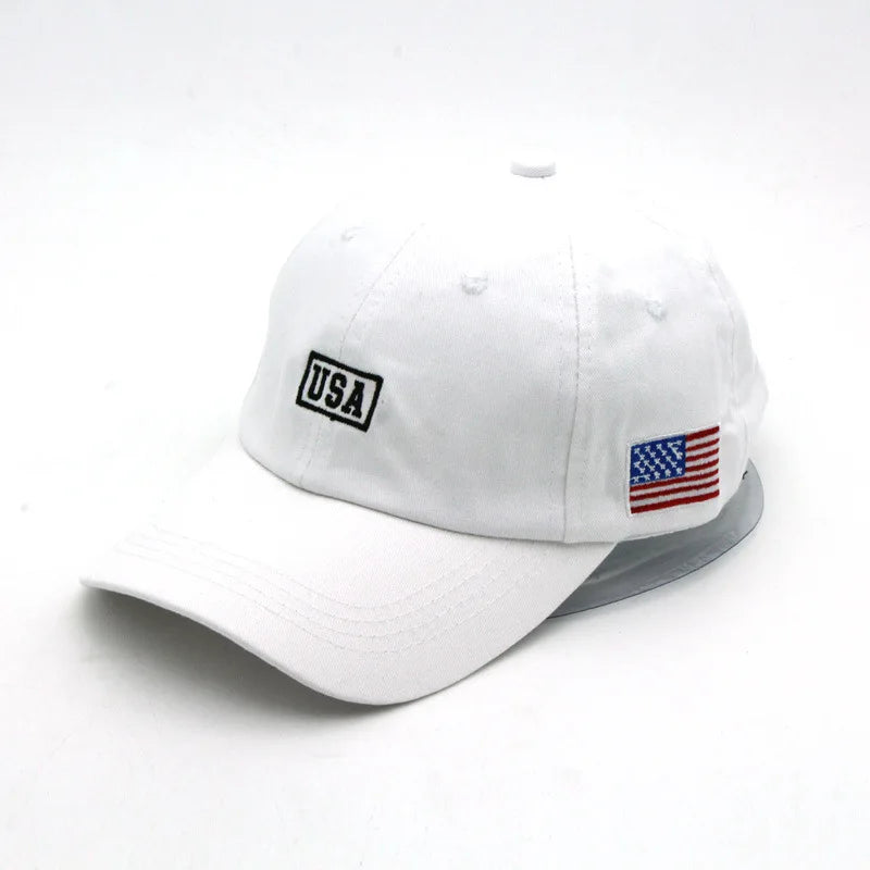 New Simplicity Hats American Flag USA Letters Embroidery Baseball Caps Men And Women
