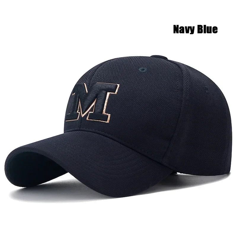 Fashion Men Women M Letter Three-Dimensional Embroidery Baseball Cap