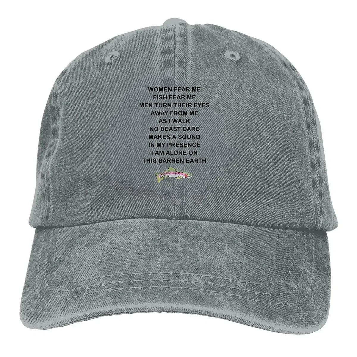 Women Want Me Fish Fear Me Meme Casquette Peaked Cap