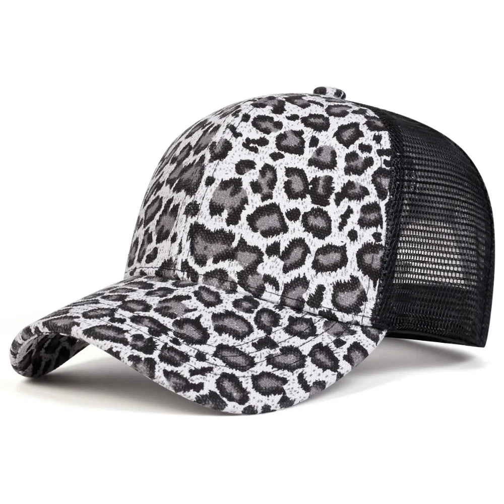 Unisex Vintage Leopard Print Baseball Caps