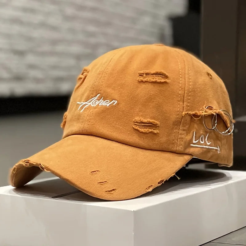 Retro Perforated Duckbill Cap for Men and Women in Spring and Summer Fashion