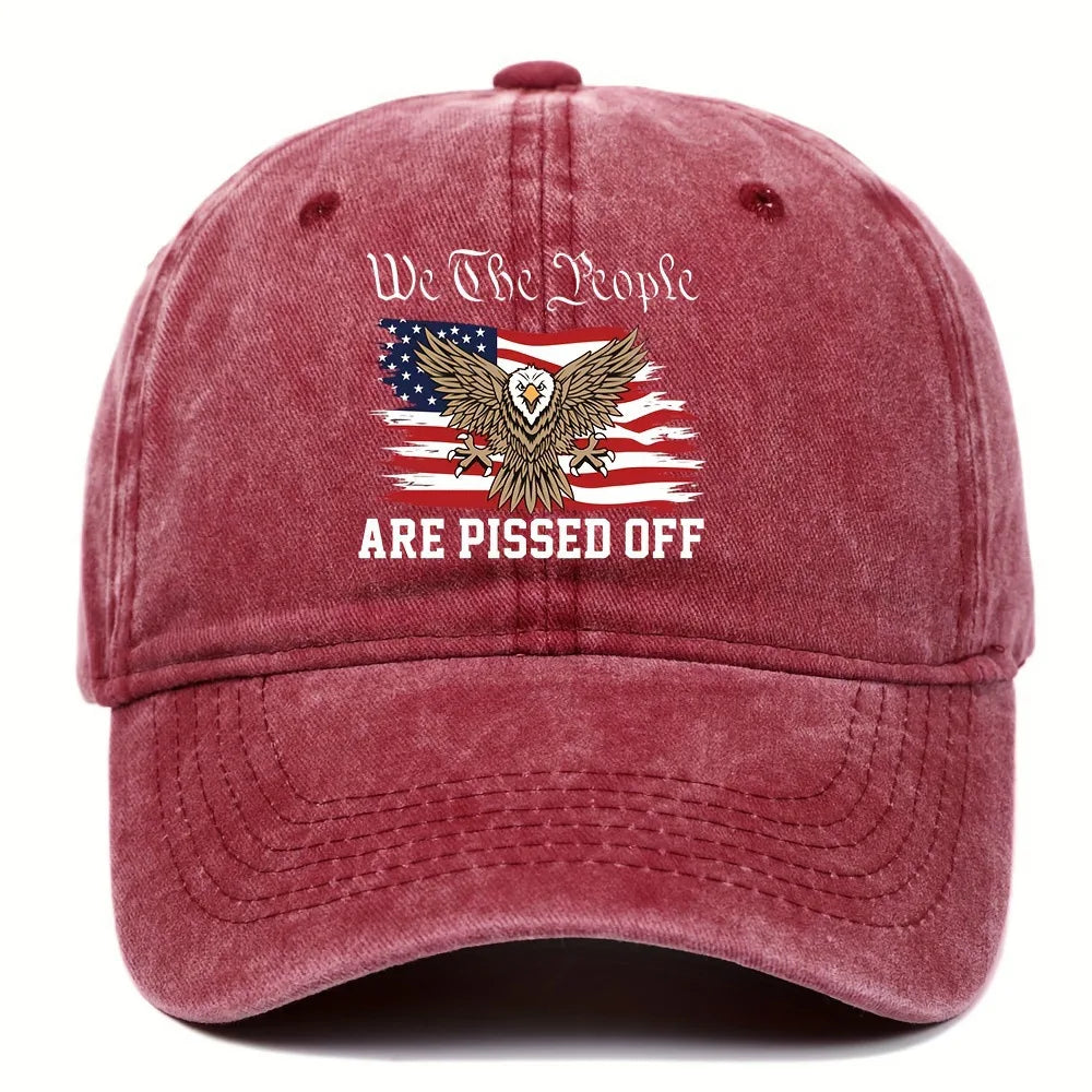 Eagle Print Pattern Street Retro Baseball Cap