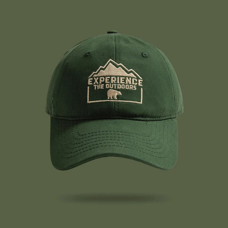 Unisex Polar Bear Letter Embroidery Snapback Baseball Cap Spring And Autumn