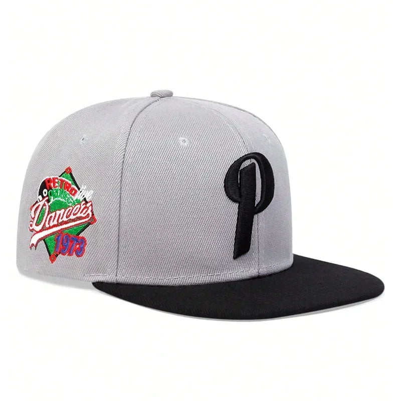 Unisex P Letter Embroidery Hip-hop Hats Spring And Autumn