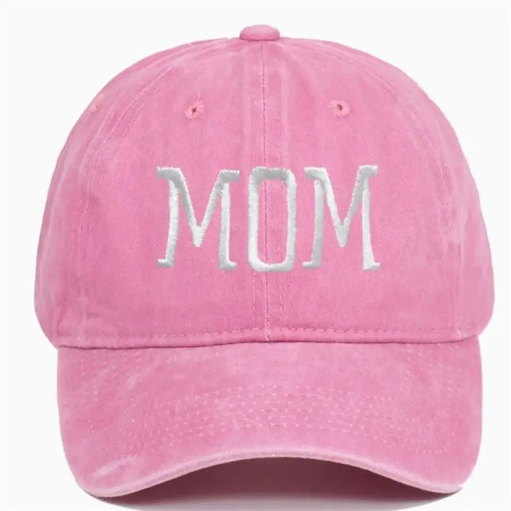Dad Mom Embroidery Baseball Cap Fashion Women Men Hat Cotton