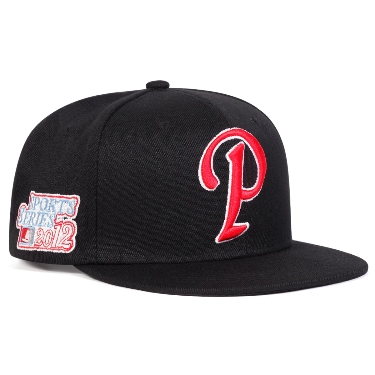 Unisex P Letter Embroidery Hip-hop Hats Fashion Spring Autumn