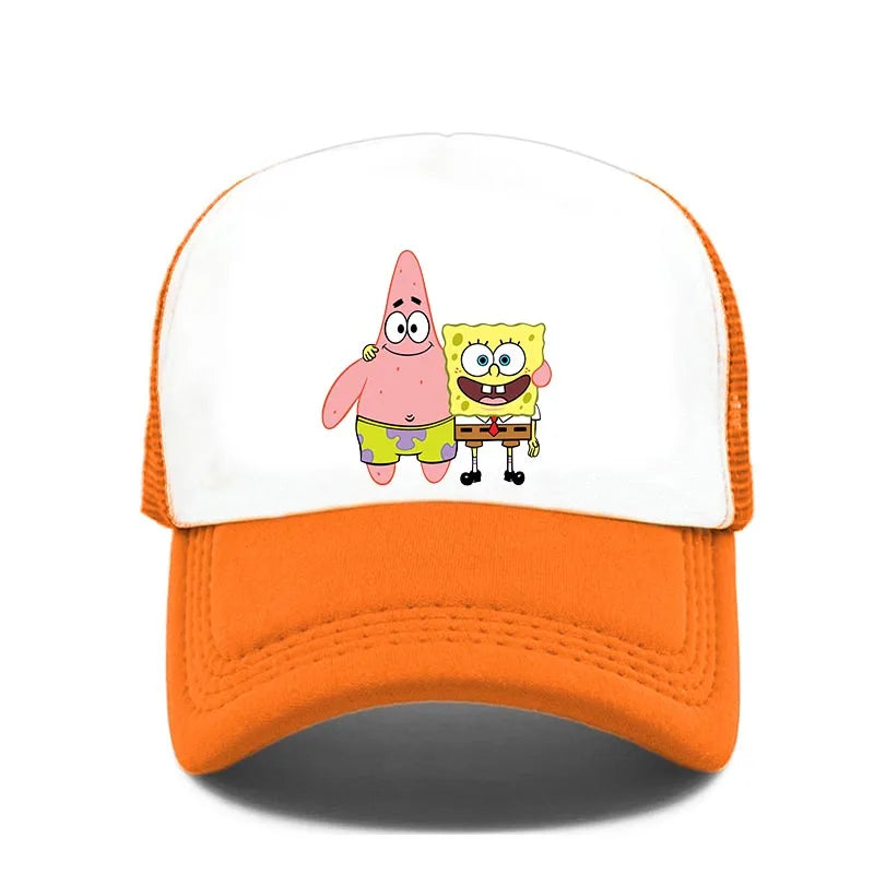 Fashion Cute SpongeBobs Print Baseball Cap Cartoon Men Women Summer