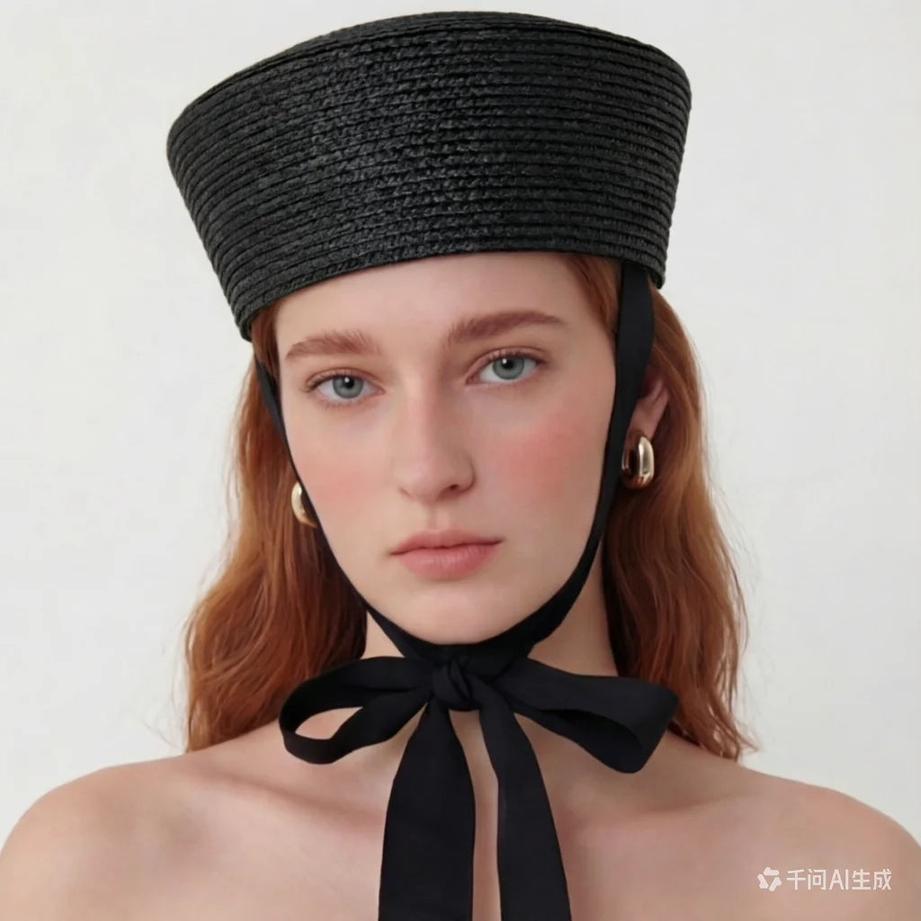2026 French Beret Hat Women 100% Straw Summer Sun Hat
