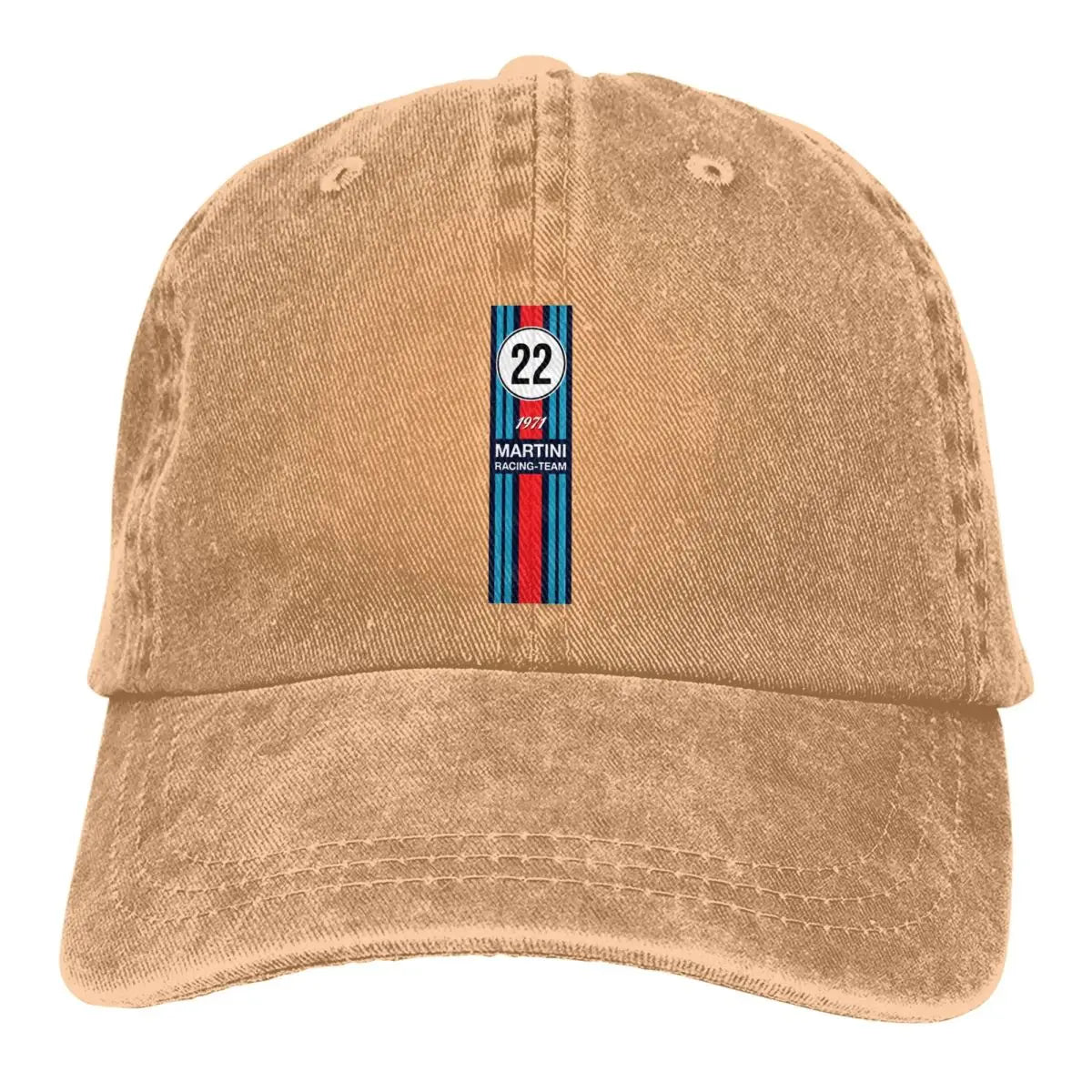 Washed Men's Baseball Cap Racing Team Trucker Snapback Caps Dad Hat Martini Racing Golf Hats