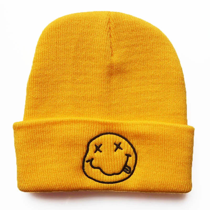 Winter Women Men's Caps Embroidered Knitted Hat Cycling Caps Warm Knitted Hats