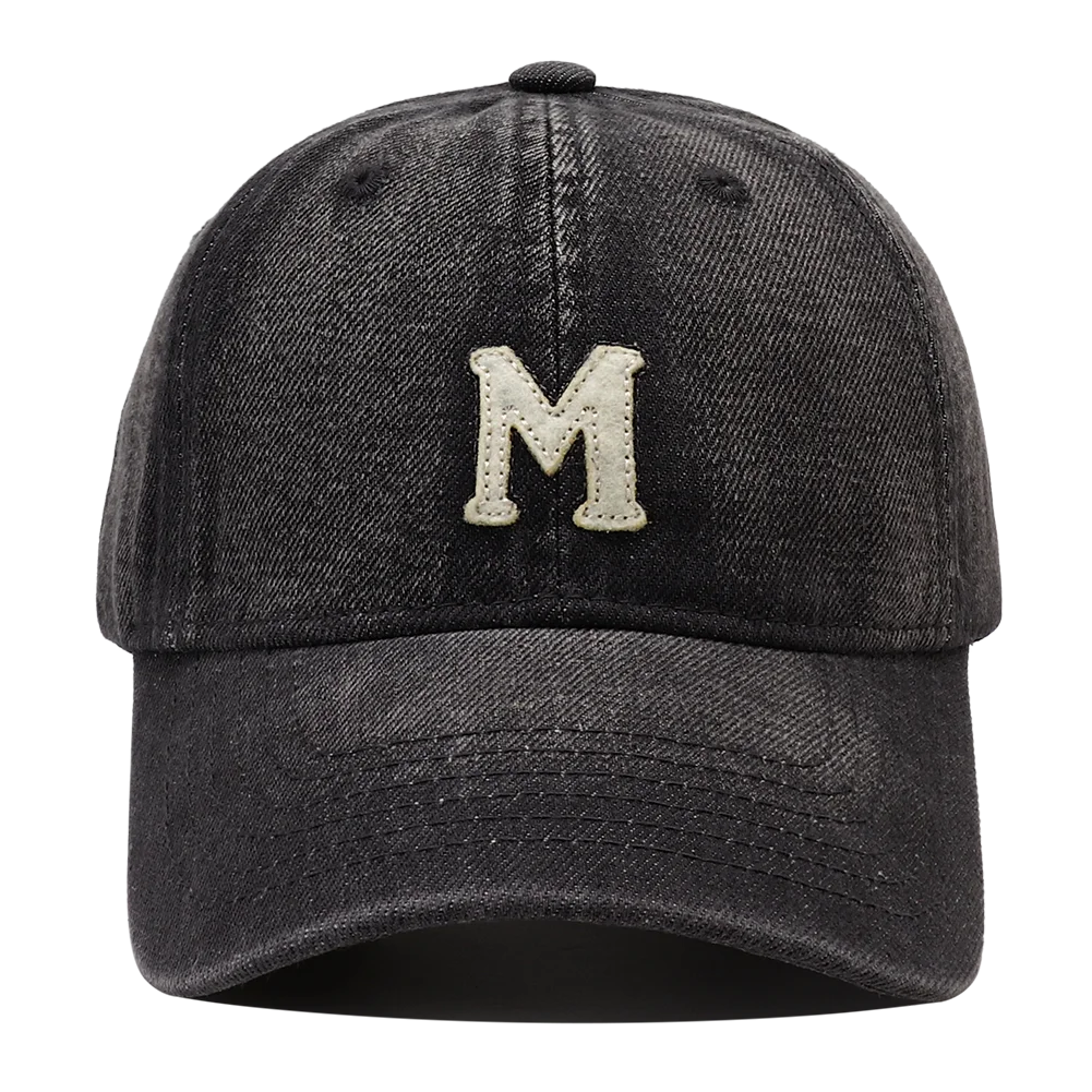 High Quality Korean Style Washed Denim Baseball Cap