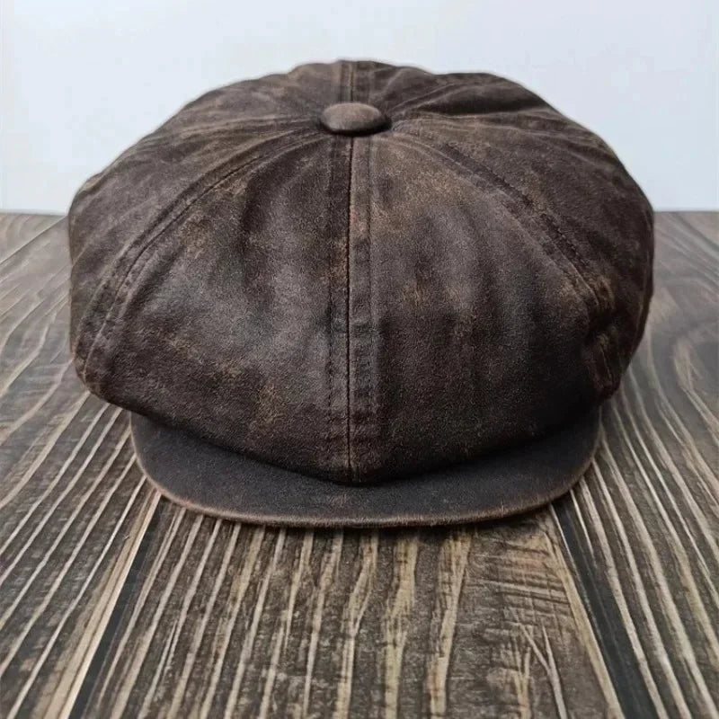 XL 60cm Waxed Paper Newsboy Cap