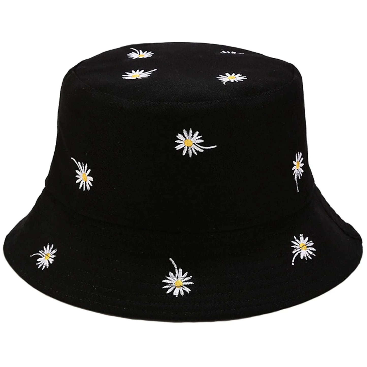 Women's Fisherman Cap Flower Reversible Bucket Hat