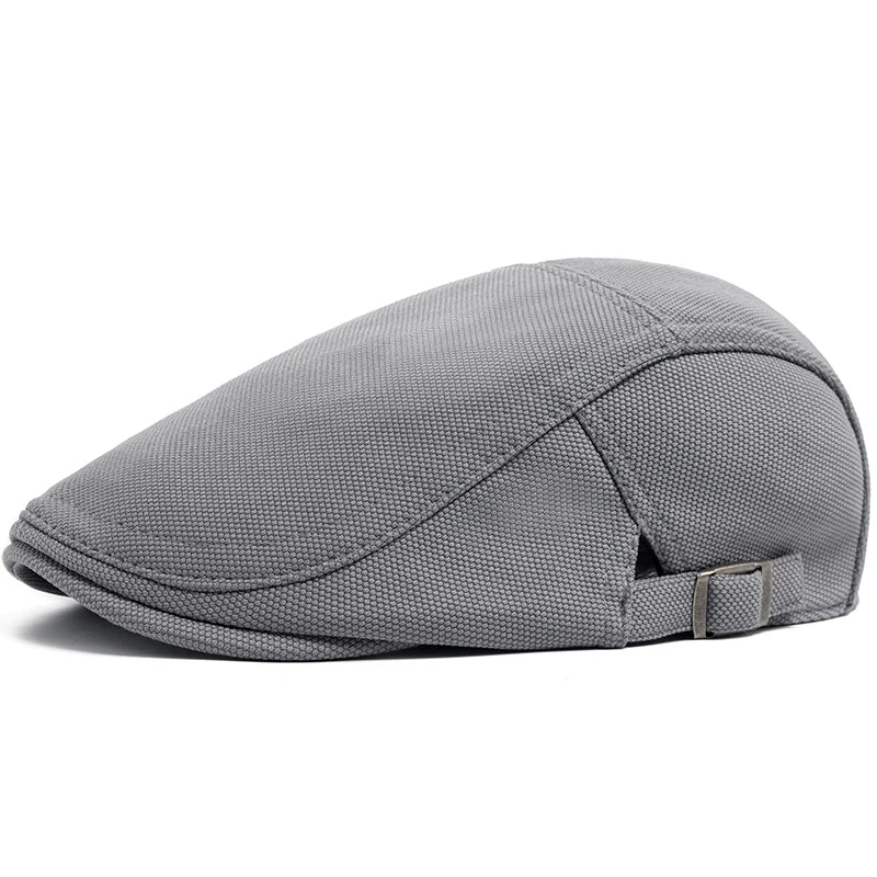 New Spring Autumn Beret Men Pineapple Pattern Fabric Casual Vintage Newsboy Hat