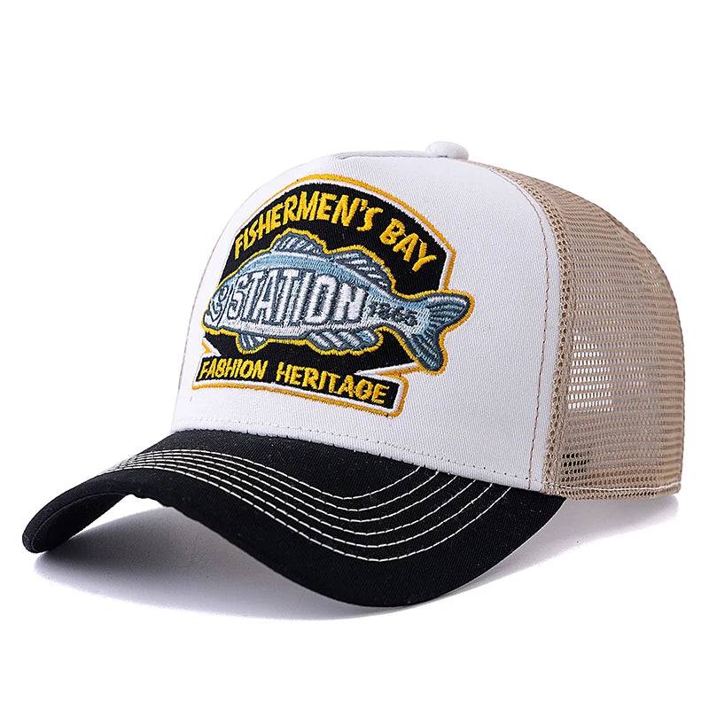 Unisex Summer Fishing Cap Breathable Mesh Baseball Hat Men Women
