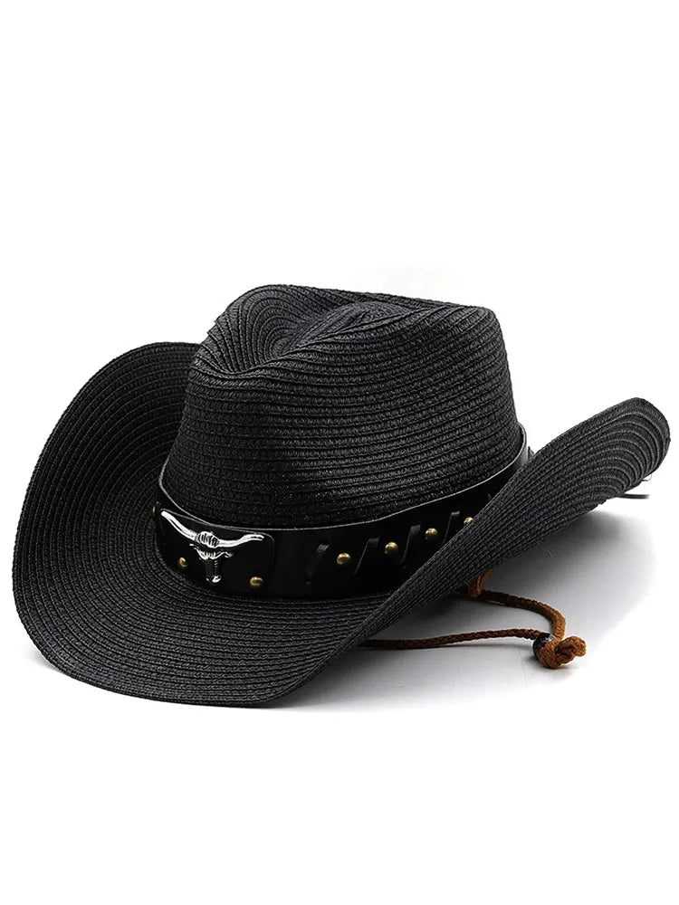 New Straw Western Cowboy Hats For Men Women