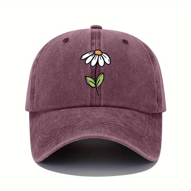 Floral Printed Baseball Cap Men's and Women's All Season