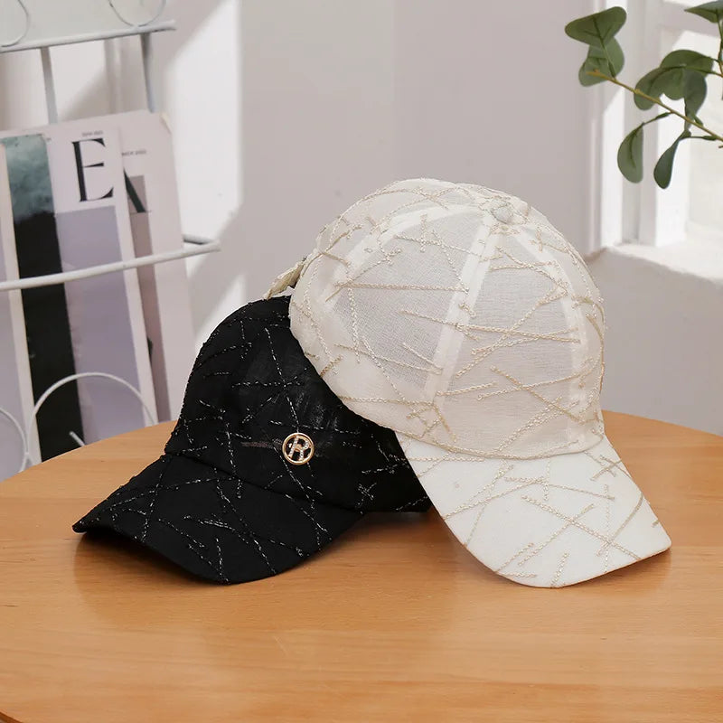 Korean-style Women's Letter Baseball Cap