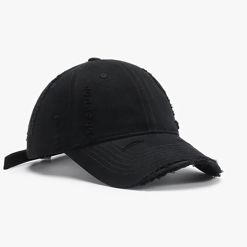 Distressed Washed Baseball Cap For Women