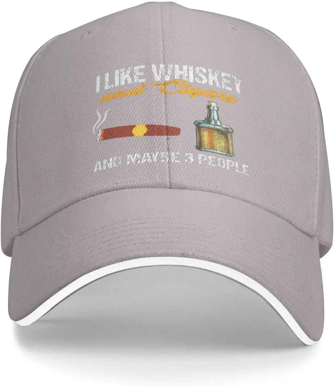 I Like Whiskey and Cigars and Maybe 3 People Baseball Cap