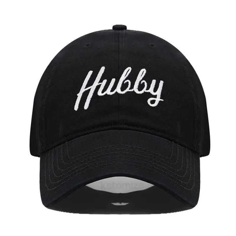 Embroidered Wifey & Hubby Hat Soft Cotton