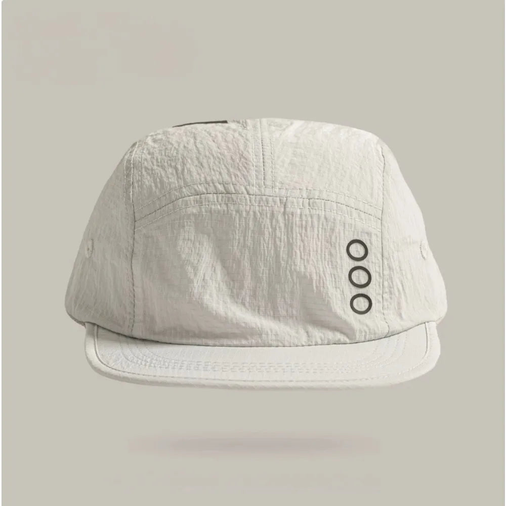 Korean 5‑Panel Letter Printed Baseball Cap