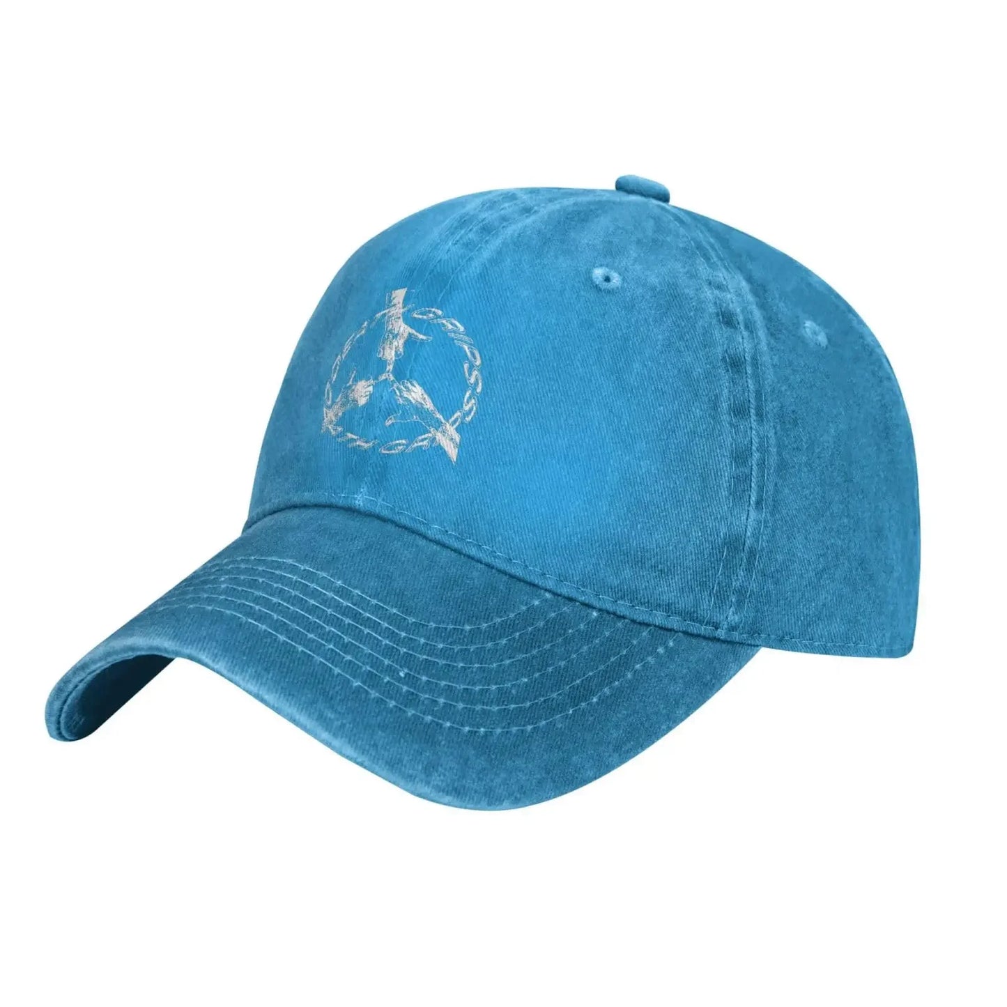 Death Rock Grips Music Denim Hat Baseball Cap