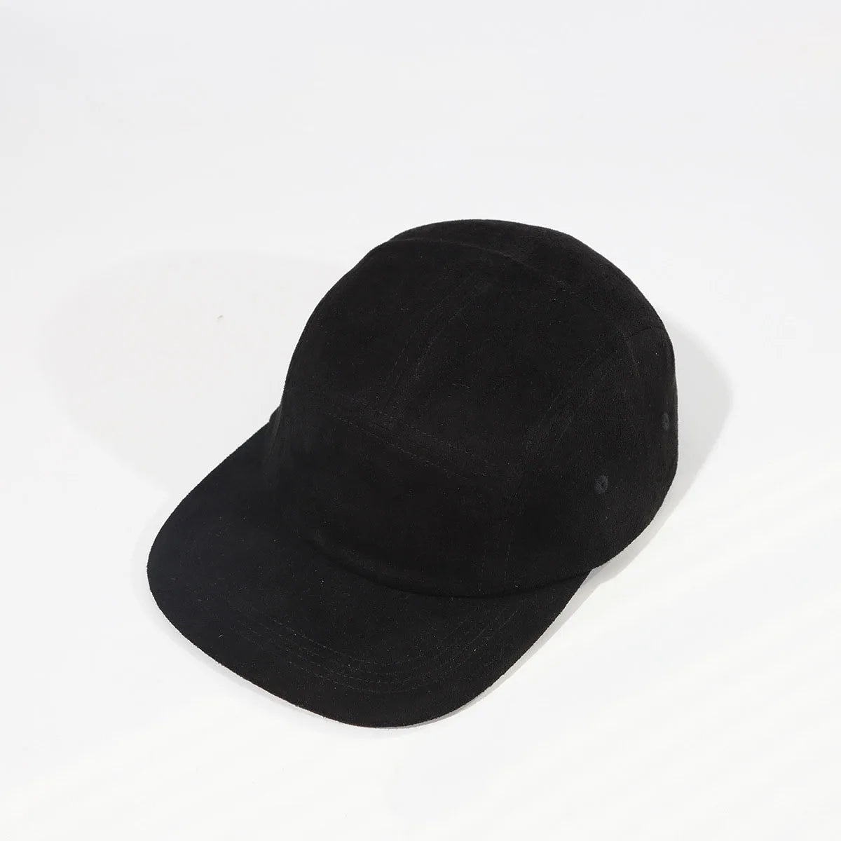 Suede Velvet 5 Panels Cap Flat Bill Running Hat
